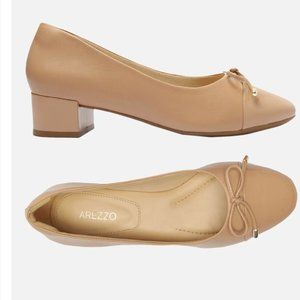 Arezzo Shoes Audrey Low Block Pump true sand